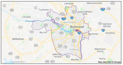 city of richmond maps.